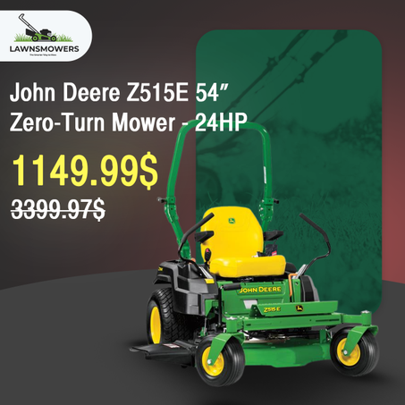 John Deere Z515E ZTrak 54‑Inch 24 HP V‑Twin Gas Zero‑Turn Riding Lawn Mower