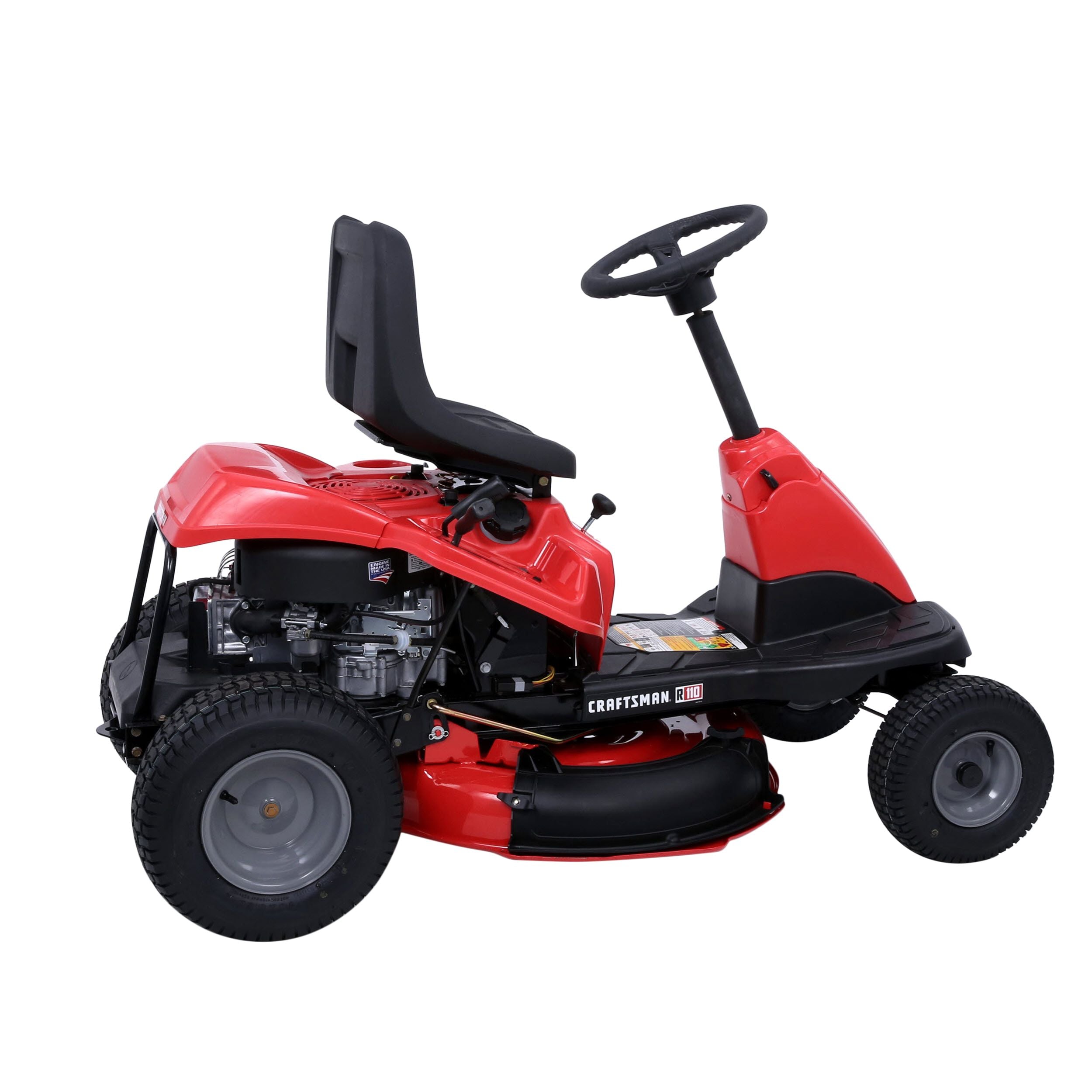 CRAFTSMAN R110 30-in. Rear Engine Riding Lawn Mower with 10.5 HP Briggs & Stratton Engine and Mulch Kit