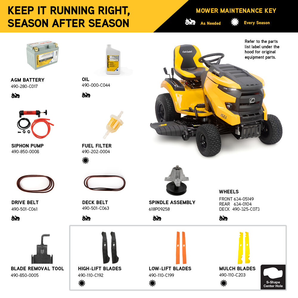 Cub Cadet XT1 Enduro LT46 46-in. Stamped Deck 22 HP V-Twin Kohler Hydrostatic Gas Riding Lawn Tractor