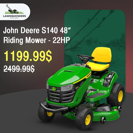 John Deere S140 48 in. 22 HP V-Twin Gas Hydrostatic Riding Lawn Mower
