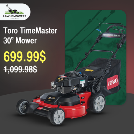 Toro TimeMaster 30-in Gas Self-Propelled Lawn Mower with Personal Pace & 223-cc Briggs & Stratton Engine