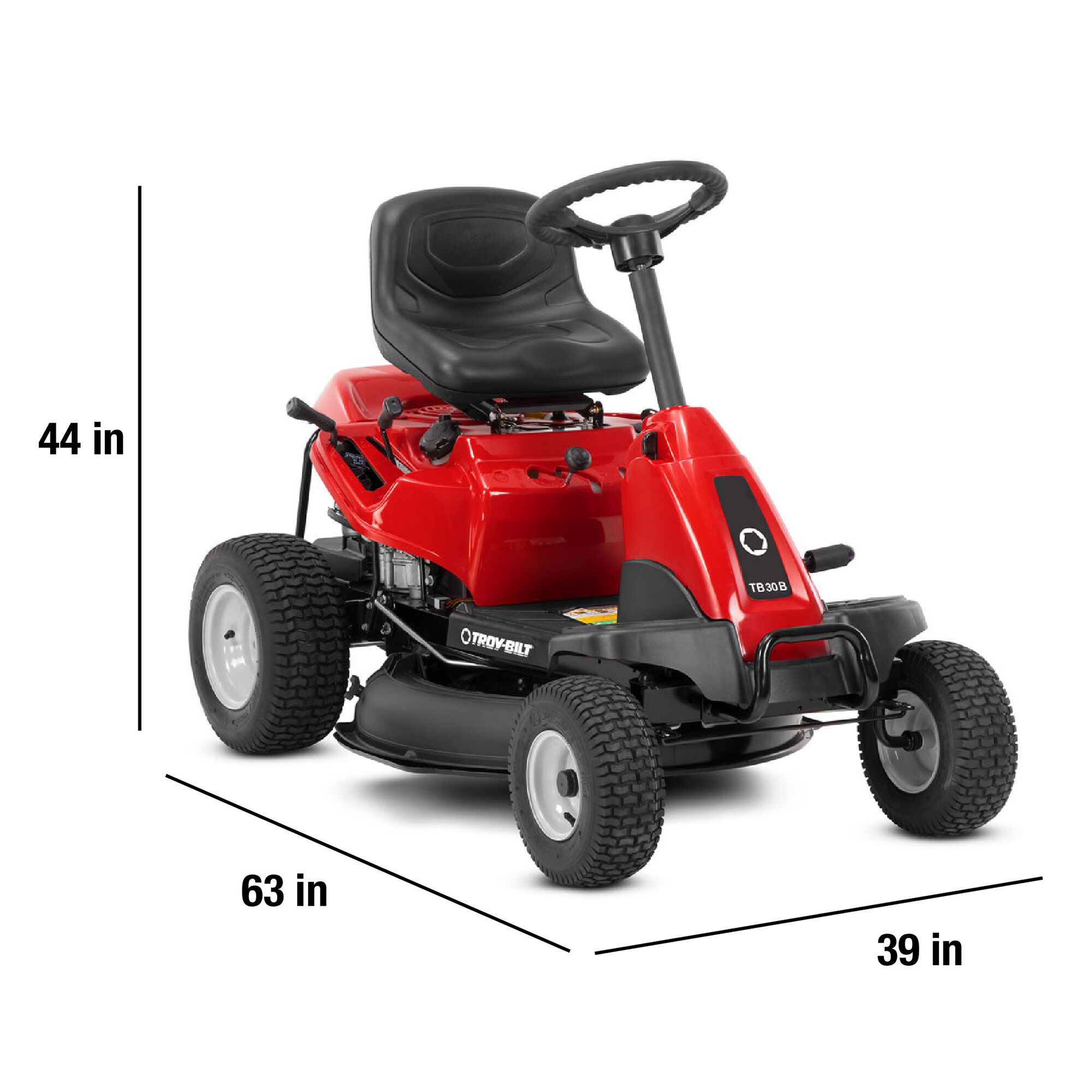 Troy-Bilt TB30B 30-in. Rear Engine Riding Lawn Mower with 10.5 HP Briggs & Stratton Engine and Mulch Kit