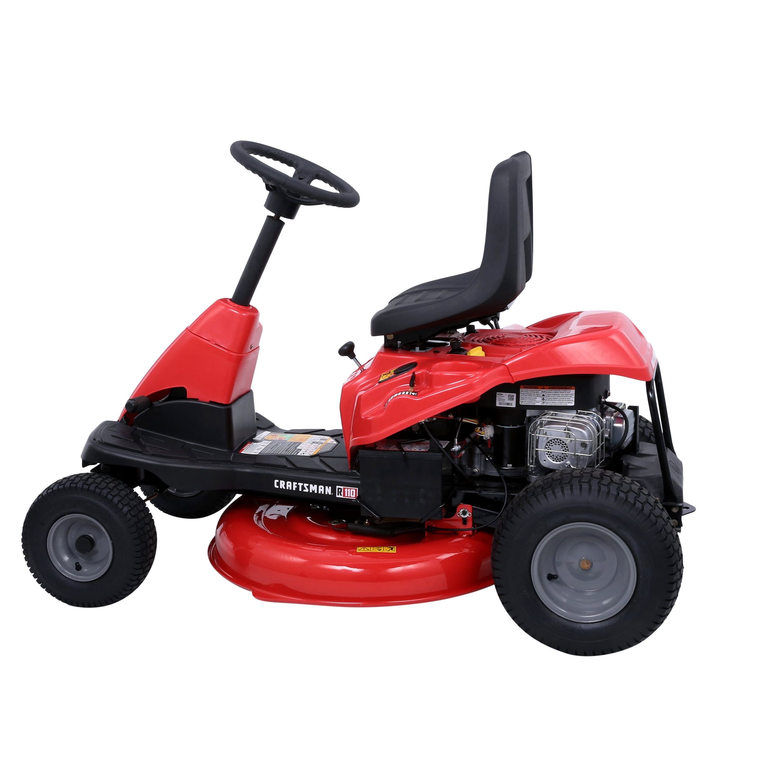 CRAFTSMAN R110 30-in. Rear Engine Riding Lawn Mower with 10.5 HP Briggs & Stratton Engine and Mulch Kit
