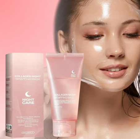 🌙 Wake Up to Radiant Skin  - ✨Collagen Night Wrapping Mask