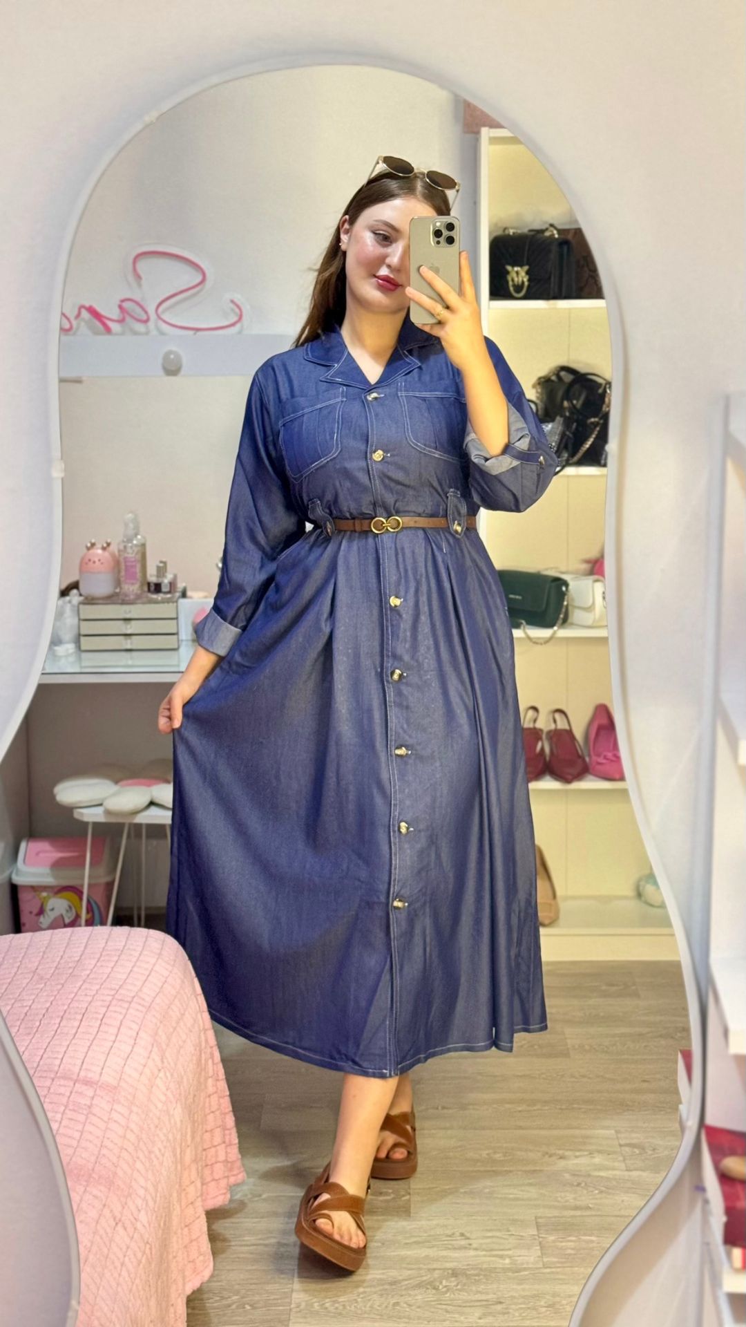 Robe Charme Bleue + Ceinture