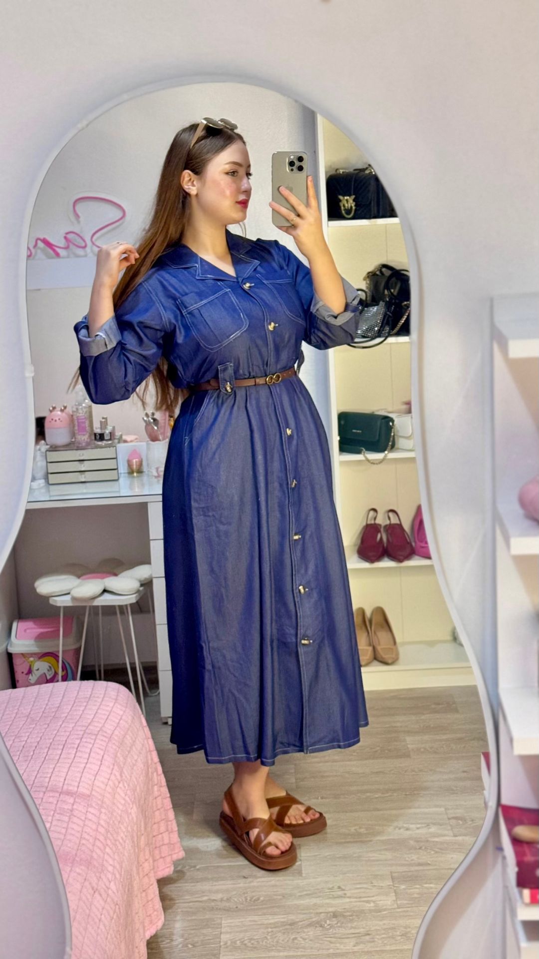 Robe Charme Bleue + Ceinture