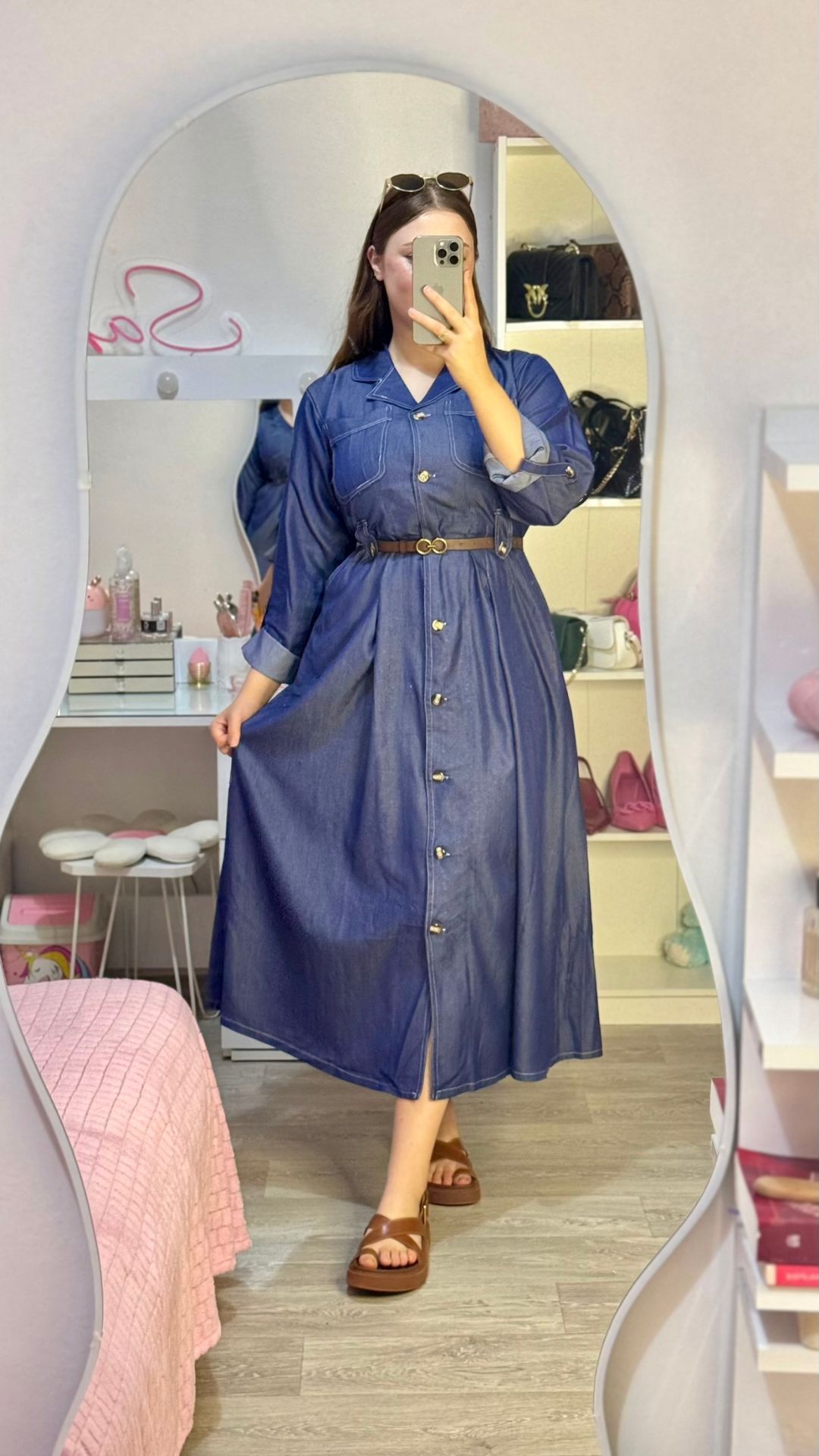 Robe Charme Bleue + Ceinture