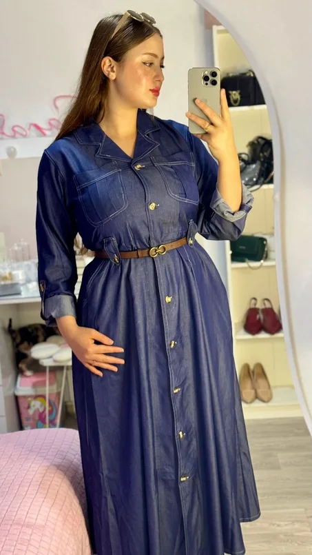 Robe Charme Bleue + Ceinture
