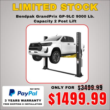 Bendpak GrandPrix GP-9LC 9000 Lb. Capacity 2 Post Lift