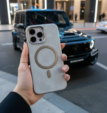 Coque iPhone en cuir – Finition premium & MagSafe