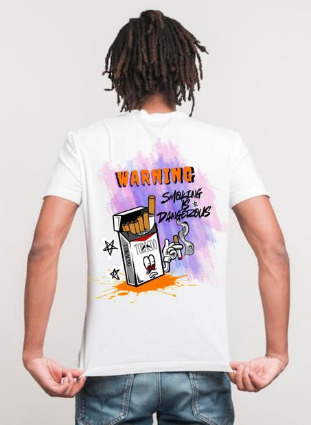 تصميم للتيشرت : التدخين خطير