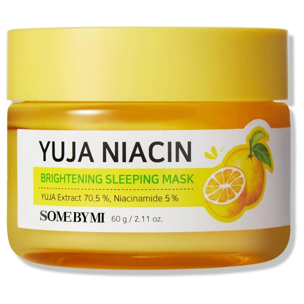SOME BY MI YUGA NIACIN brightening Sleeping Mask (60g) (Original)قناع الترطيب الليلي العميق – Deep Hydration Overnight Mask💤 ترطيب مكثّف أثناء النوم لتستيقظي ببشرة نضرة ومشرقة