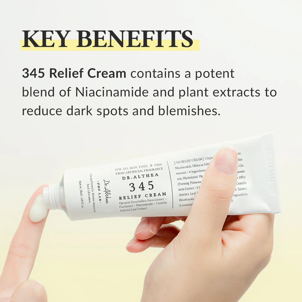كريم Dr. Althea 345 Relief – ترطيب، تفتيح وتهدئة في خطوة واحدة!
