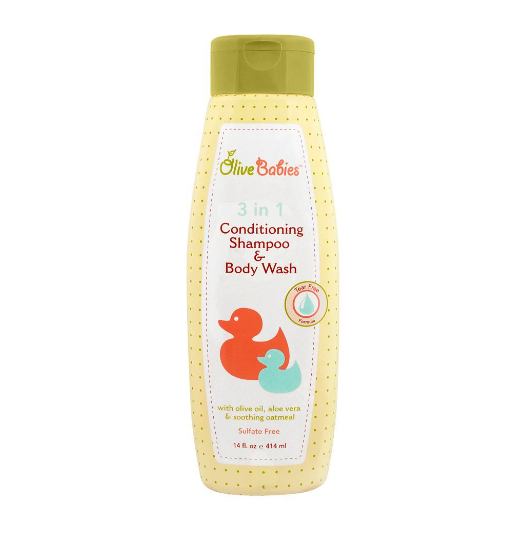Olive Babies Conditioning Body Wash (Original)غسول جسم للاطفال وسبراي الشعر المرطب للأطفال