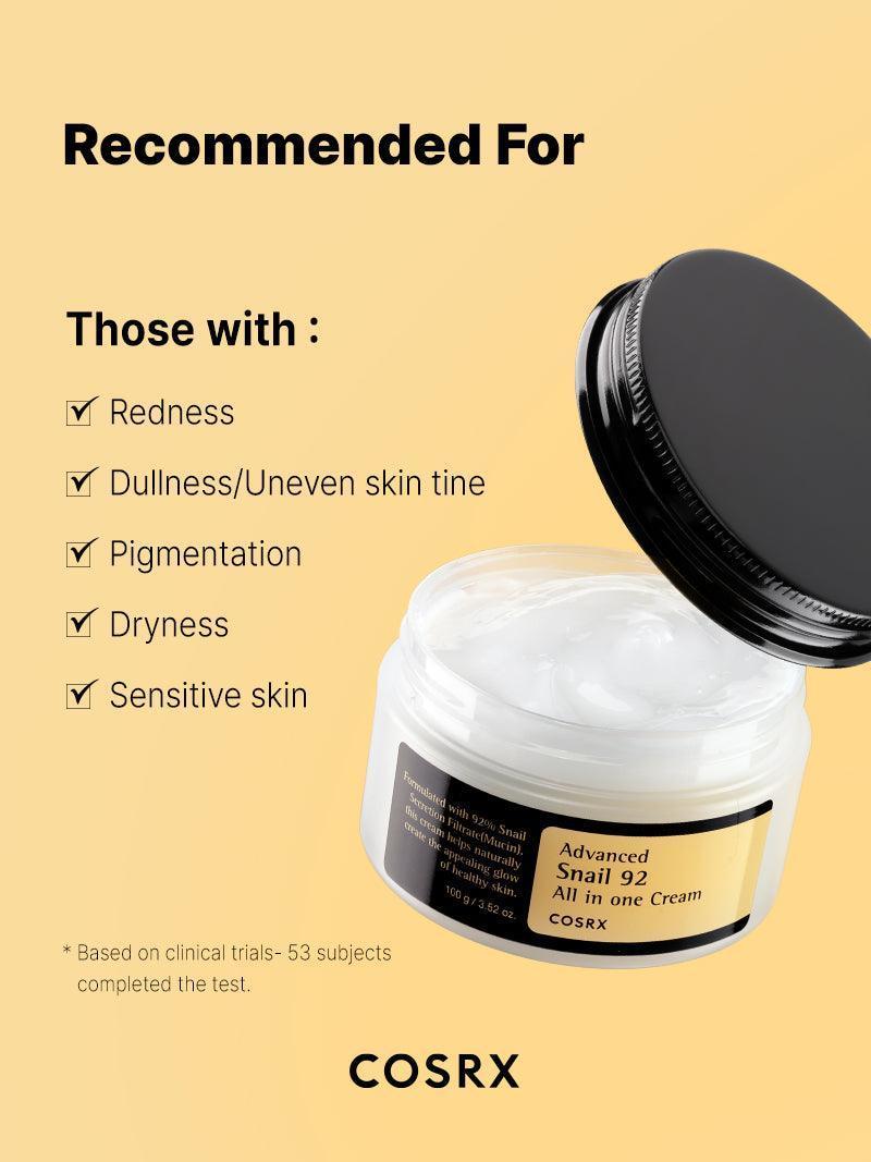 COSRX All in 1 Cream (100g) (Original) - كريم الترطيب المكثف بخلاصة الشيا والألوفيرا – ترطيب فوري وراحة تدوم