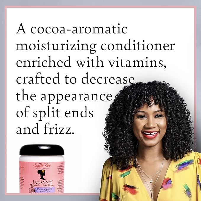 Camille Rose Jansyn's Moisture Max Conditioner (Original) - تركيبة ترطيب عميق – لشعر ناعم وحريري يدوم طوال اليوم