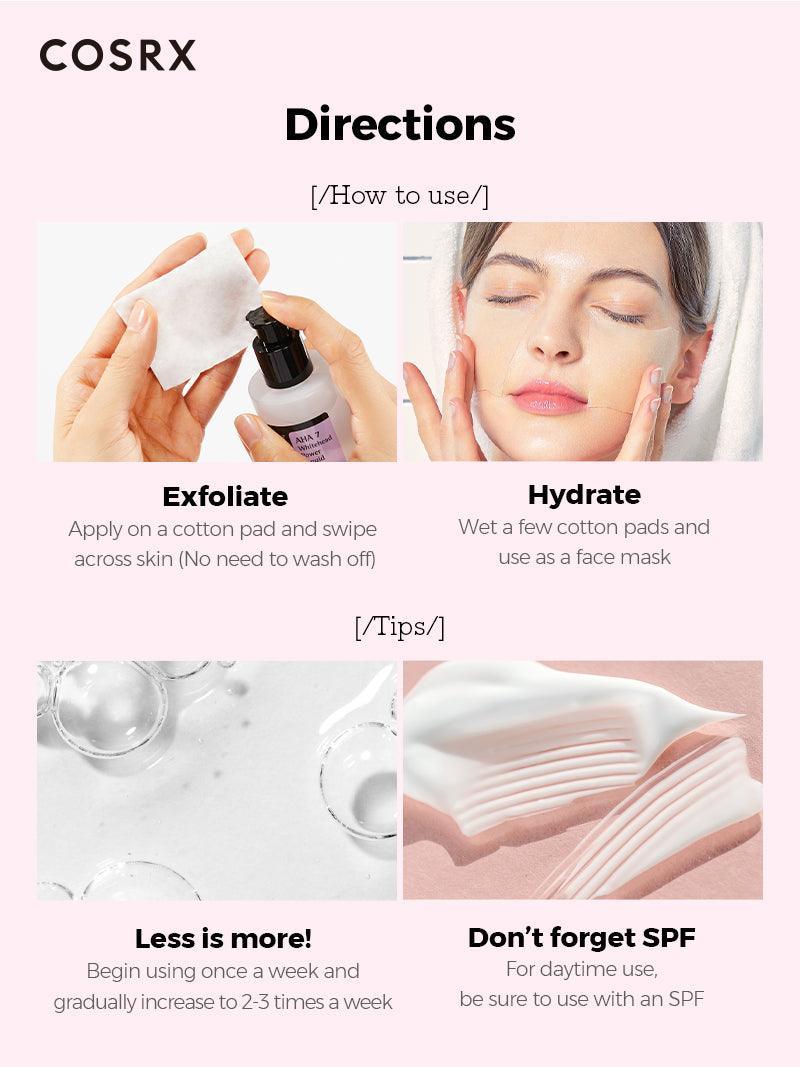 COSRX AHA 7 Whitehead Power Liquid - سيروم مقشر بتركيز 7% AHA لتجديد وإشراقة البشرة