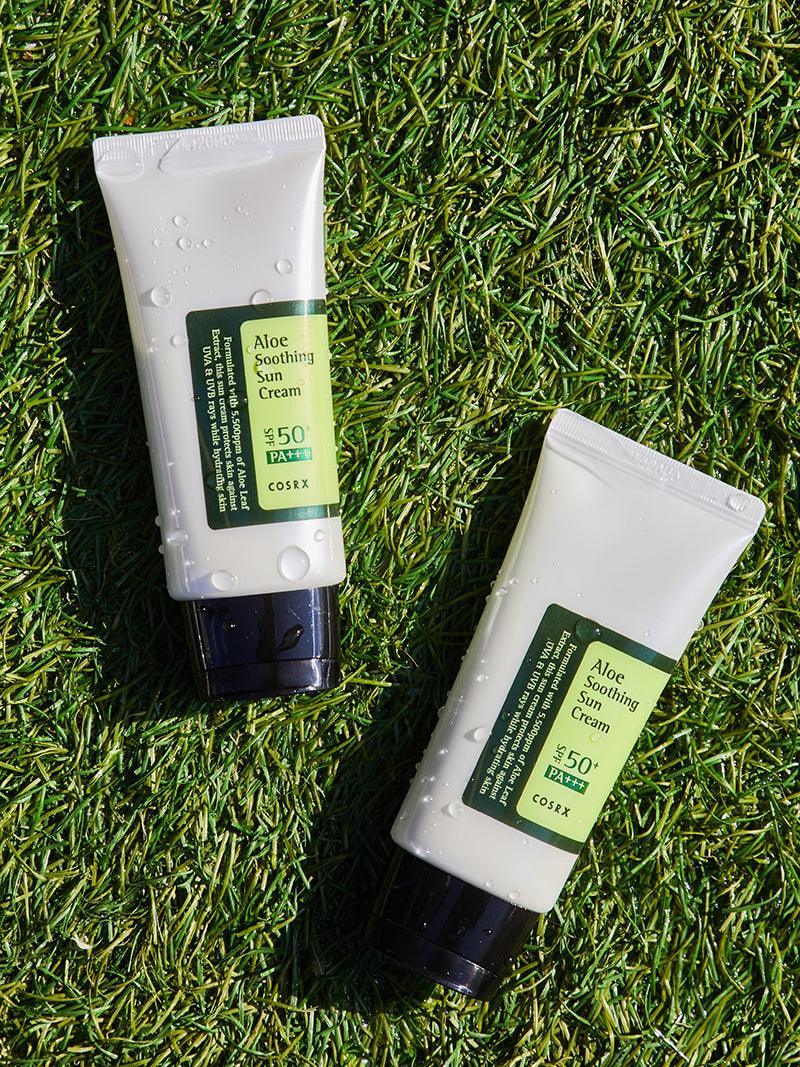 كريم واقي الشمس المهدئ SPF50+ – الحماية الكاملة والعناية الفائقة للبشرة - COSRX Aloe Soothing Sun Cream SPF50+/ PA+++ (Original)