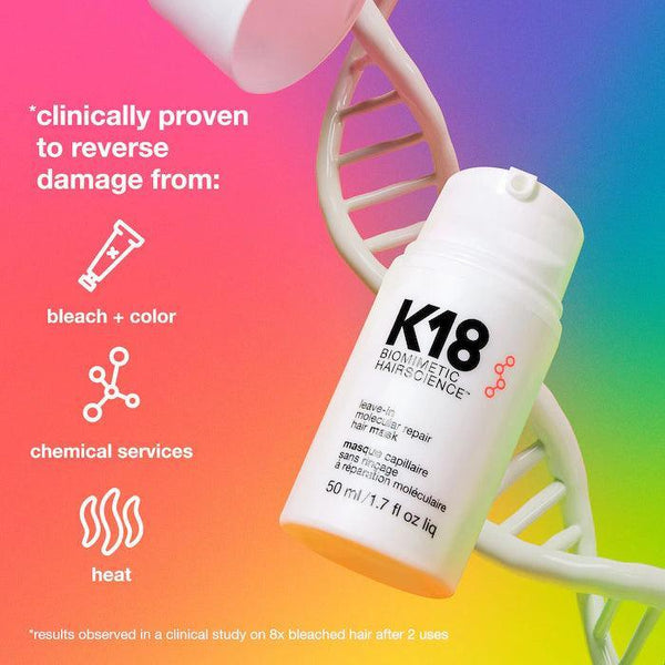 K18 Biomimetic Hair science Leave-In Molecular Repair Hair Mask(Original) - ماسك إصلاح الشعر الجزيئي بدون شطف – 50 مل