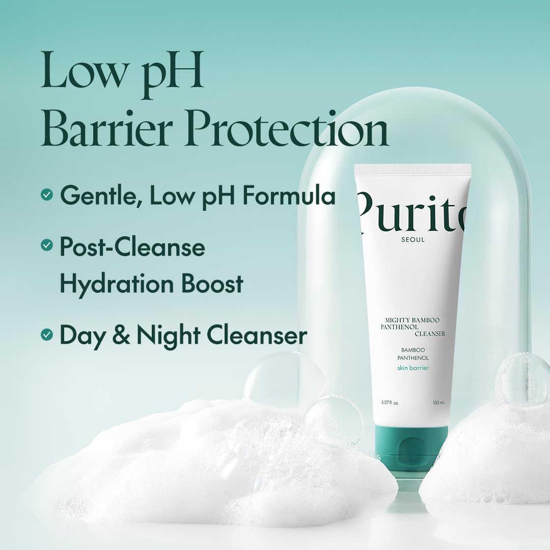 Purito Seoul - Mighty Bamboo Panthenol Cleanser - منظف بامبو بانثينول من بوريتو – نعومة فائقة وتنظيف فعّال