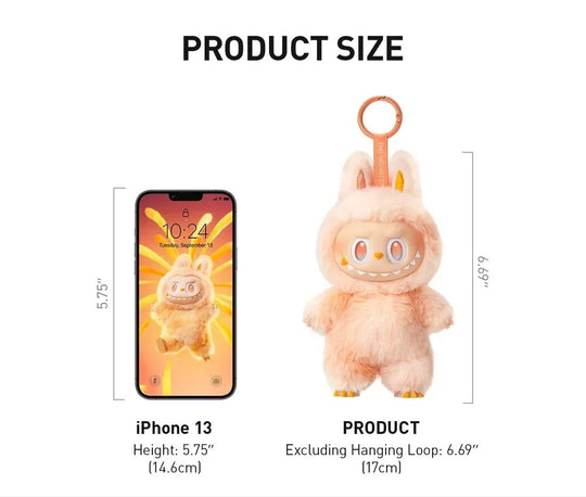 Labubu - Plush Keychain  - ميدالية دمية بلش مونستر – لمسة أنمي لطيفة لأناقتك اليومية! الان لابوبو في السعودية
