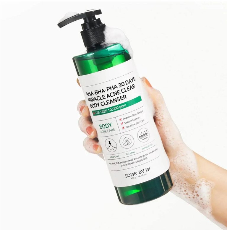 SOME BY MI HA-BHA-PHA 30 Days Miracle Acne Clear Body Cleanser (Original)غسول الجسم المعالج بالـ HA-BHA-PHA – معجزة العناية بالبشرة المعرضة لحب الشباب.