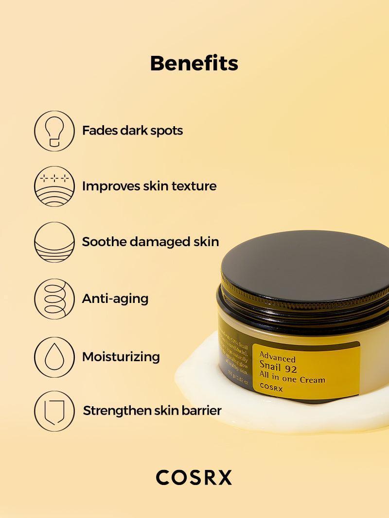 COSRX All in 1 Cream (100g) (Original) - كريم الترطيب المكثف بخلاصة الشيا والألوفيرا – ترطيب فوري وراحة تدوم