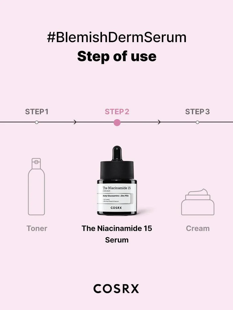 COSRX The Niacinamide 15 Serum - سيروم النياسيناميد 15 لعلاج حب الشباب والتهاب البشرة