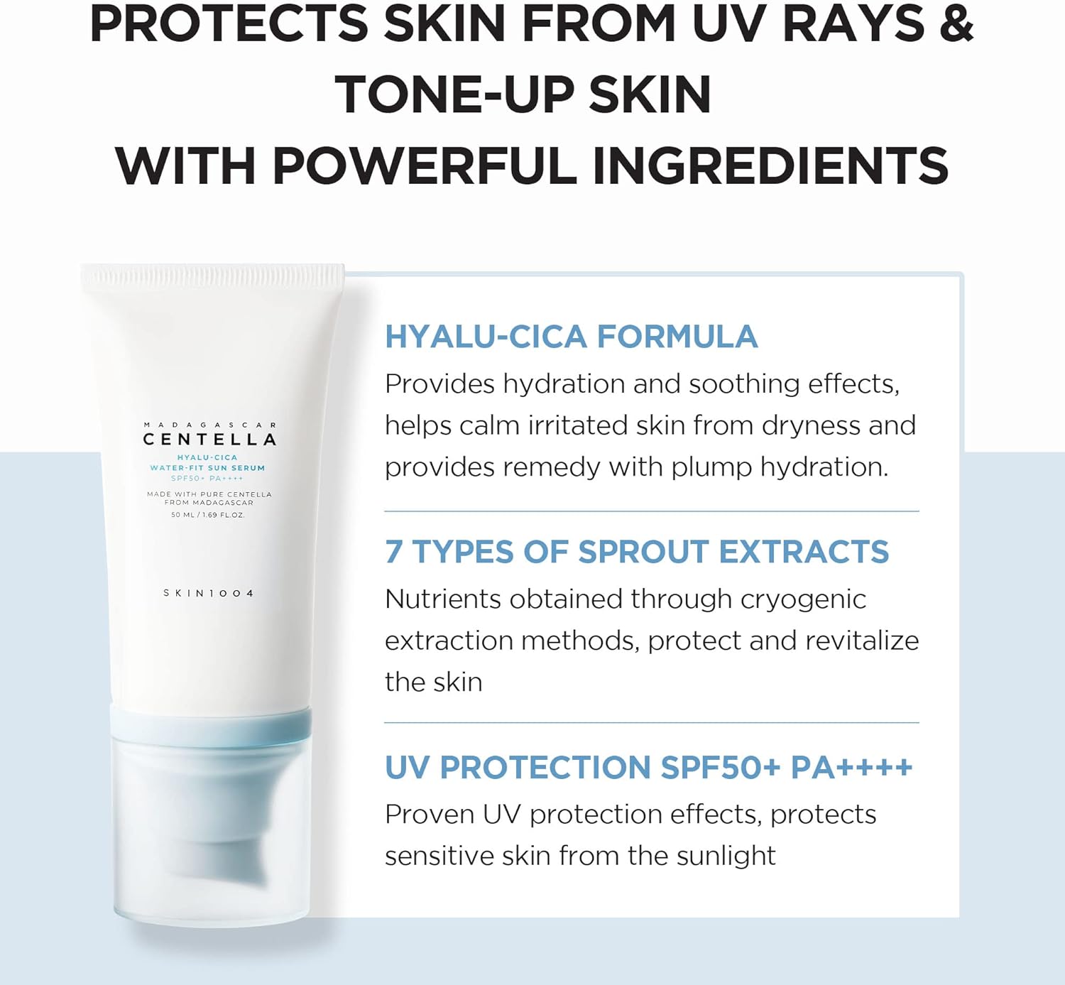 Centella Sun Serum SPF50+ PA++++ (Original) - واقي شمس سينتيلا