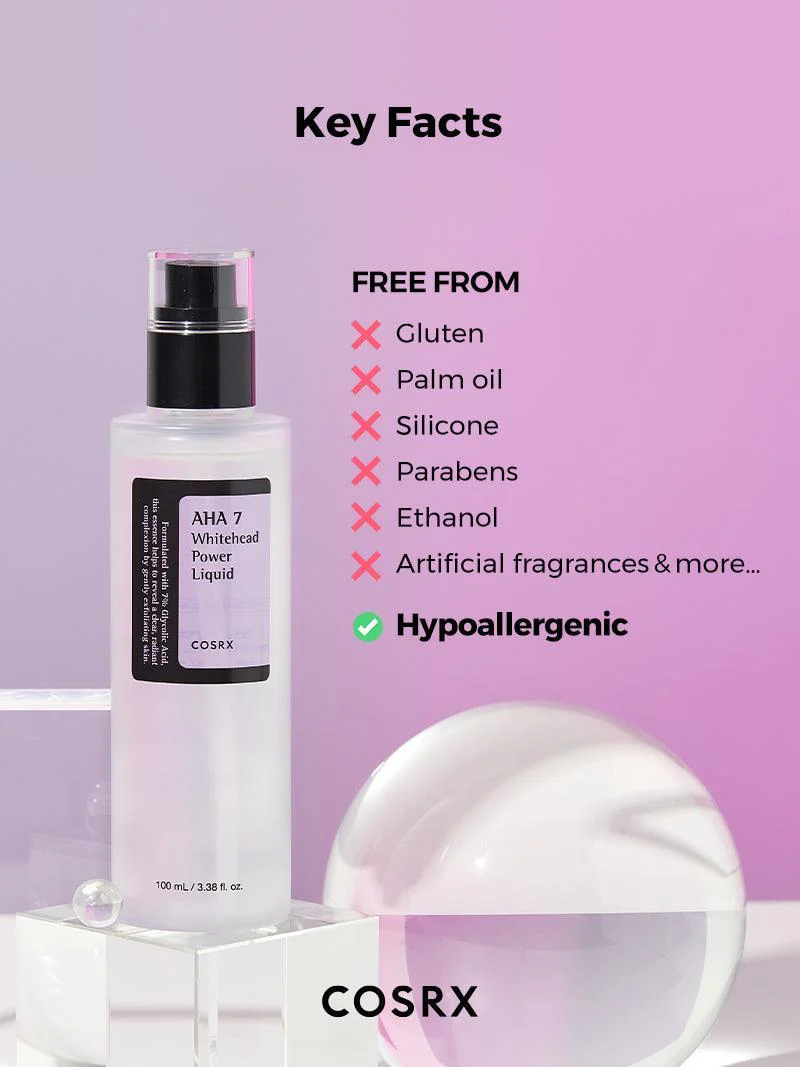 COSRX AHA 7 Whitehead Power Liquid - سيروم مقشر بتركيز 7% AHA لتجديد وإشراقة البشرة