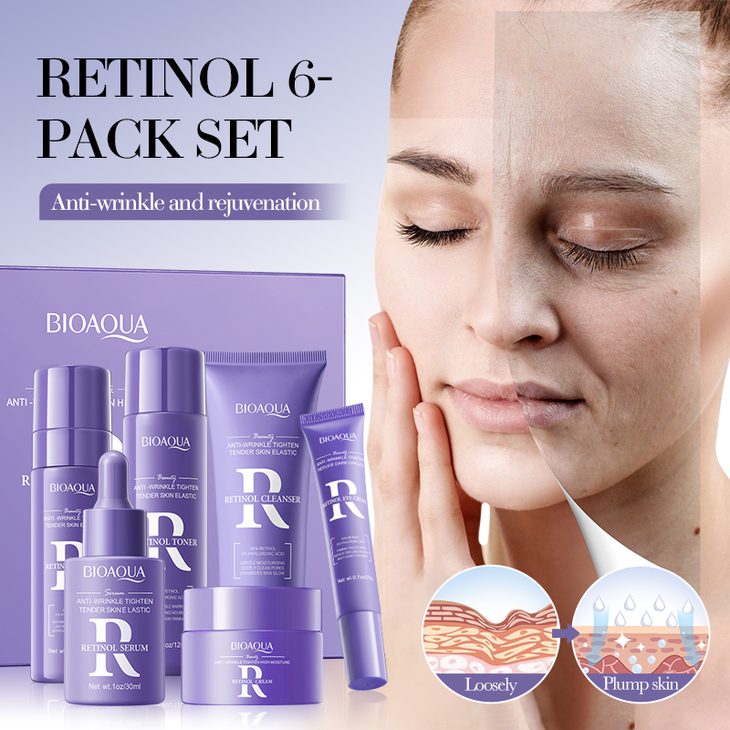 Bioaqua - Retinol Skin Set (Original) مجموعة العناية بالبشرة المتكاملة | 6 قطع