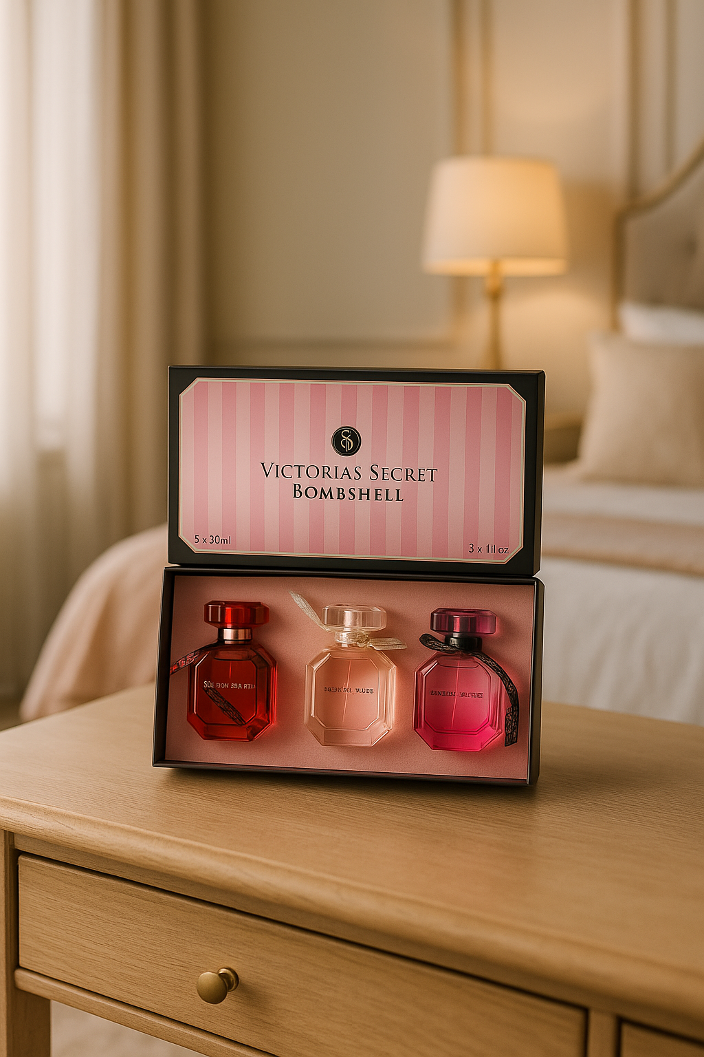 Victoria's Secret - Bombshell Mini Perfume Trio © Original- بيرفيوم تيستر ڤيكتوريا سيكريت بومبشيل  الأصلية
