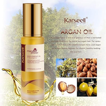 Karseell - Mecca Essene Oil 50ml (Original)زيت الشعر من كارسيل بخلاصة المكا لترطيب وتنعيم الشعر