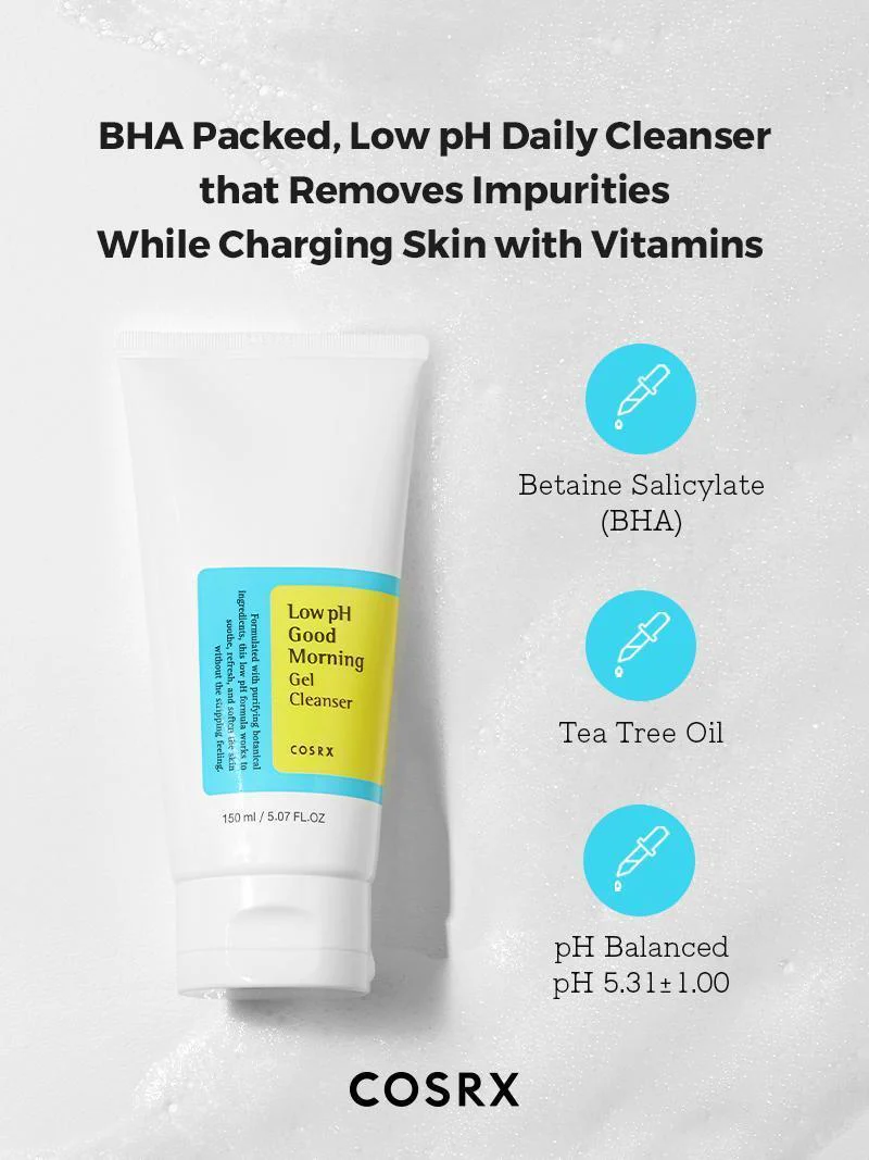 Low pH Good Morning Gel Cleanser | 150ml - جل غسول صباحي مناسب لكل أنواع البشرة