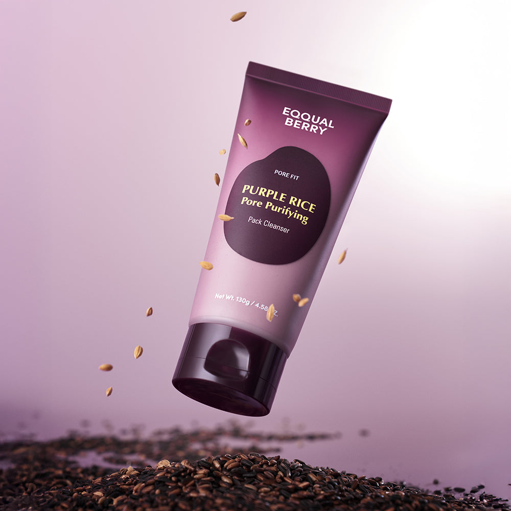 Eqqual Berry - Purple Rice Skincare Duo غسولات البشرة بالأرز البنفسجي – لبشرة ناعمة، نقية وخالية من الشوائب 🌿