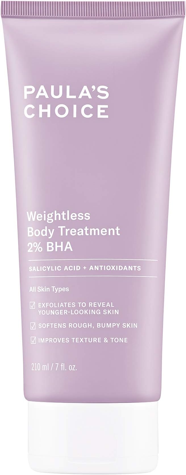 Paula's Choice Weightless Body Treatment 2% BHA 210ml (Original) - تقشير لطيف لبشرة أكثر صفاءً ونعومة