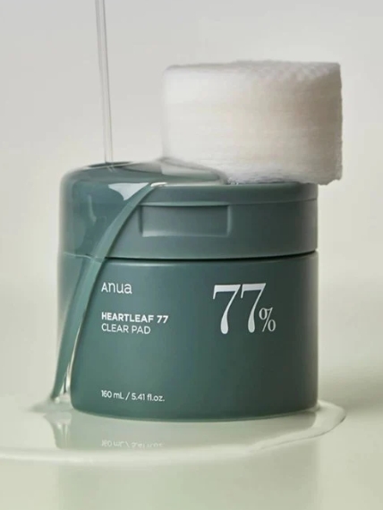 ANUA Heartleaf 77 clear Toner Pads – عناية يومية لبشرة صافية ومتوازنة