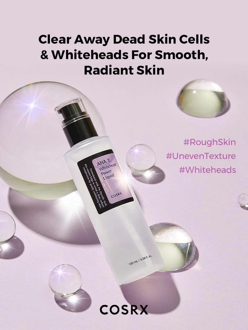 COSRX AHA 7 Whitehead Power Liquid - سيروم مقشر بتركيز 7% AHA لتجديد وإشراقة البشرة