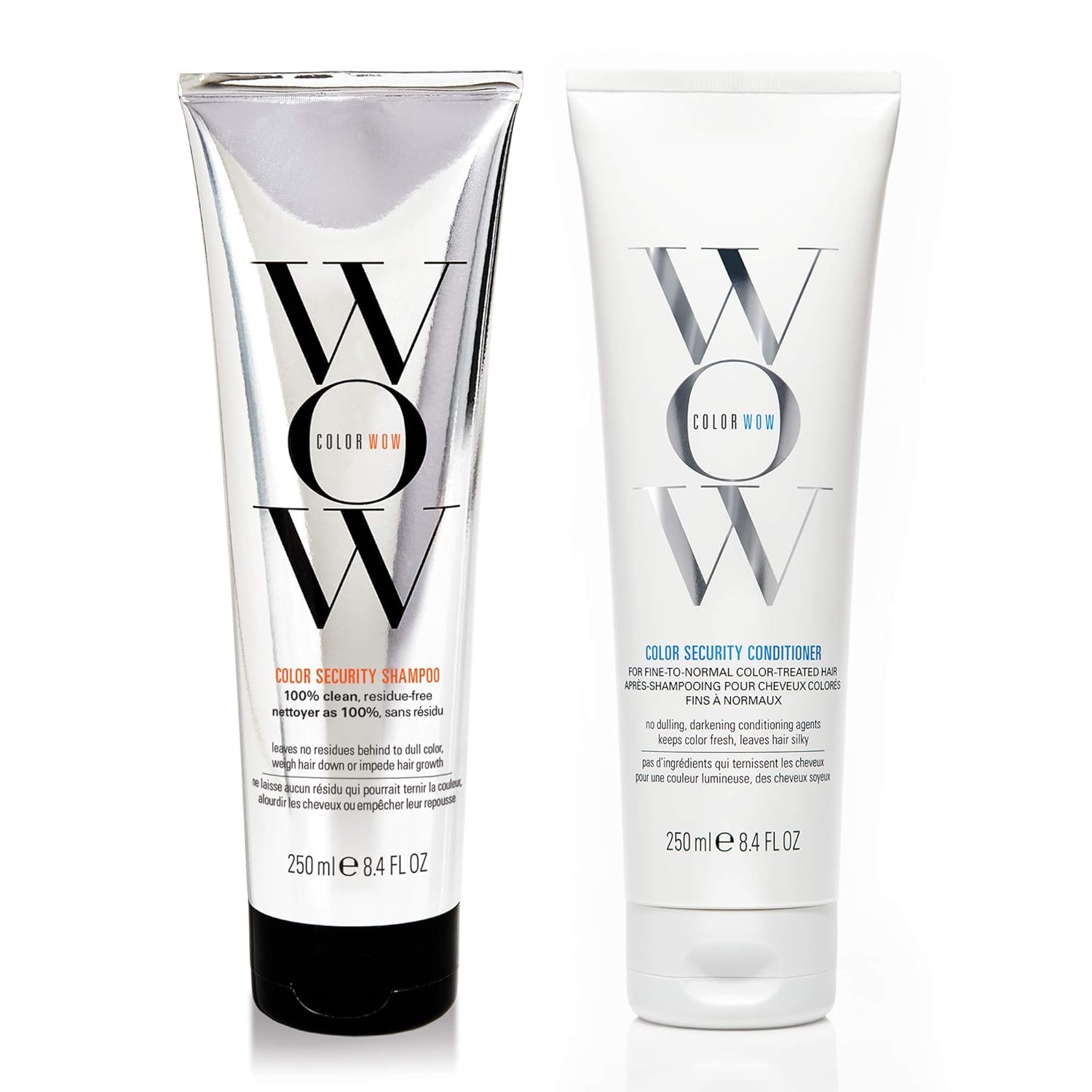WOW Color Dream - Clean Shampoo & Conditioner Duo - ديو العناية بالشعر المصبوغ – شامبو وبلسم معاً | 250 مل × 2