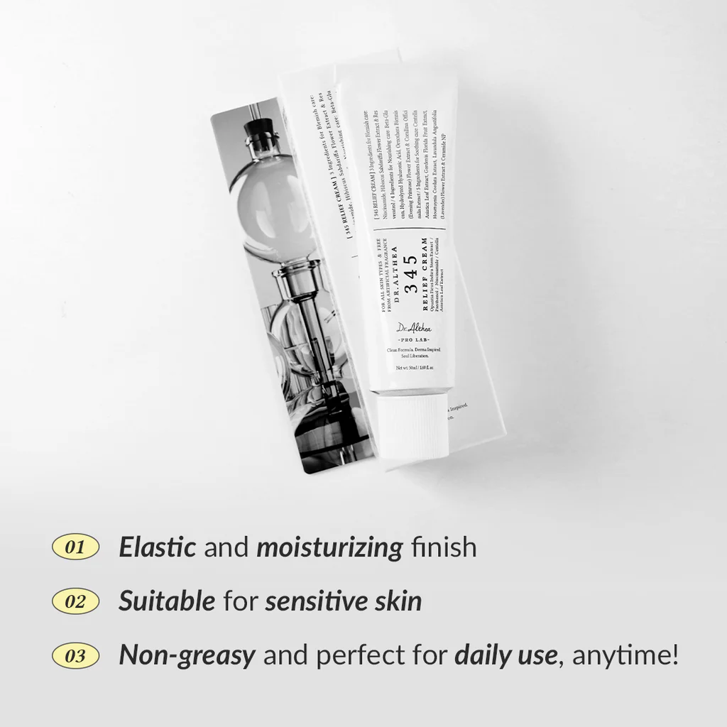 كريم Dr. Althea 345 Relief – ترطيب، تفتيح وتهدئة في خطوة واحدة!