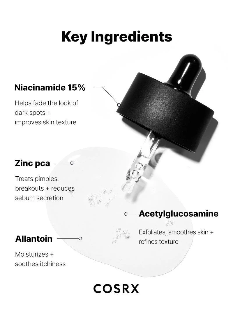 COSRX The Niacinamide 15 Serum - سيروم النياسيناميد 15 لعلاج حب الشباب والتهاب البشرة