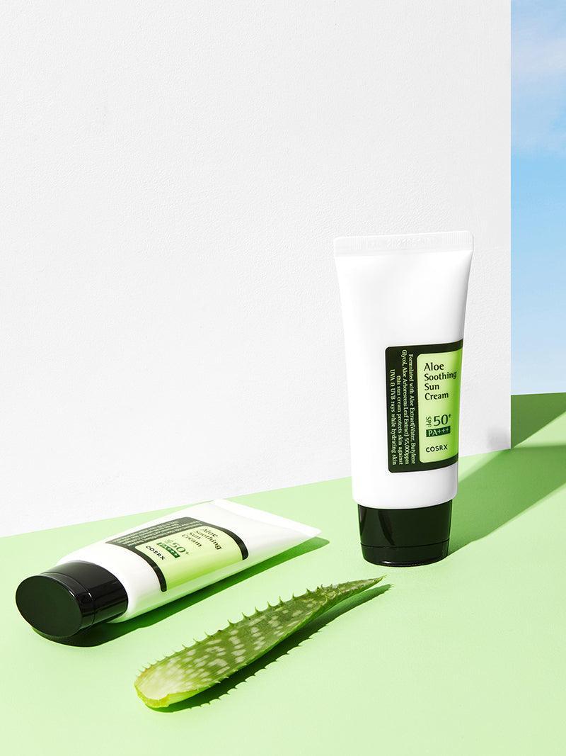 كريم واقي الشمس المهدئ SPF50+ – الحماية الكاملة والعناية الفائقة للبشرة - COSRX Aloe Soothing Sun Cream SPF50+/ PA+++ (Original)