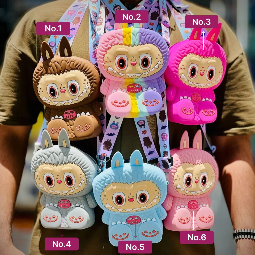 Labubu - Monster Crossbody Bag for Kids - حقيبة كروس لابوبو للأطفال