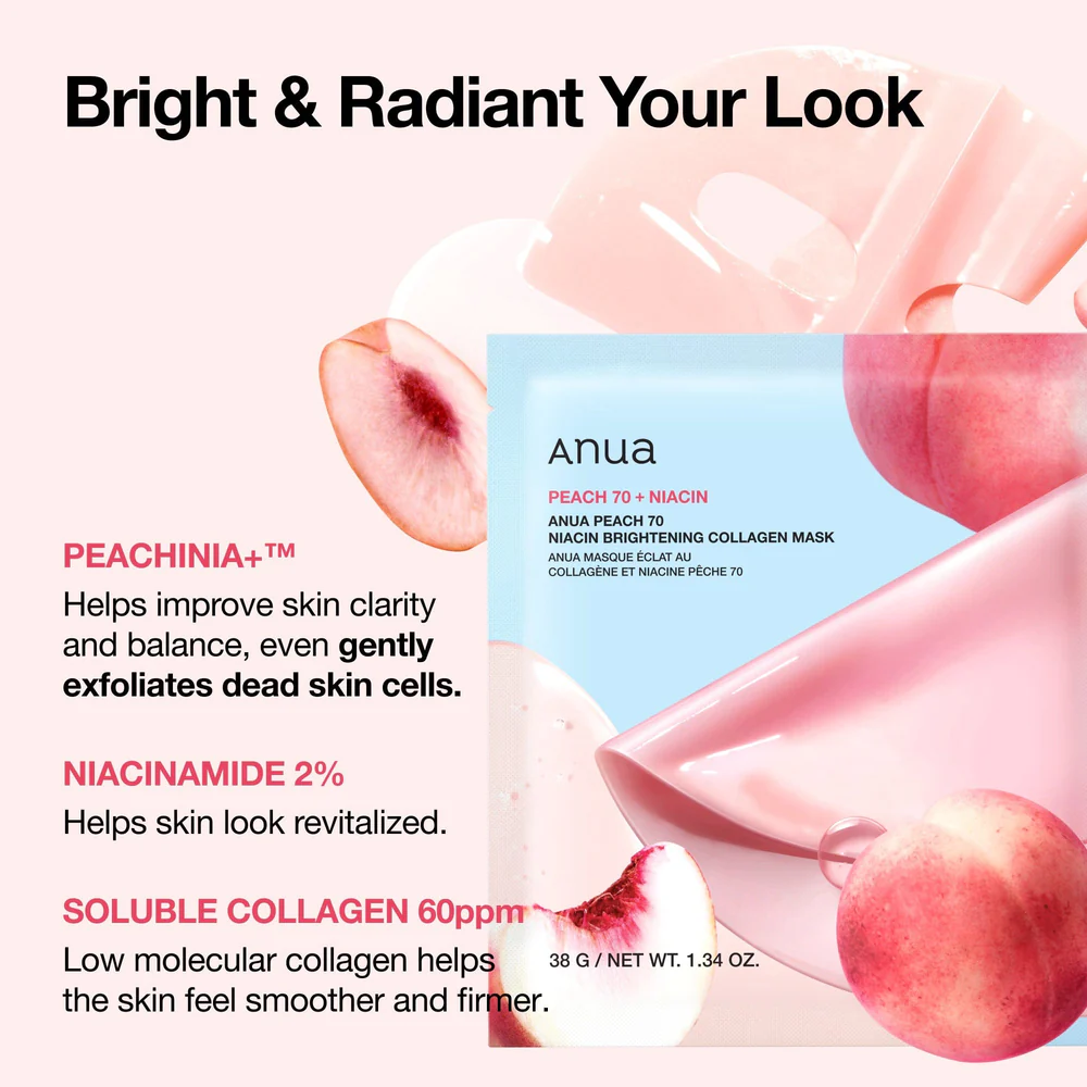 Anua - Collagen Mask (Original)أقنعة أنوا الكورية الورقية – إشراقة فورية لبشرتك