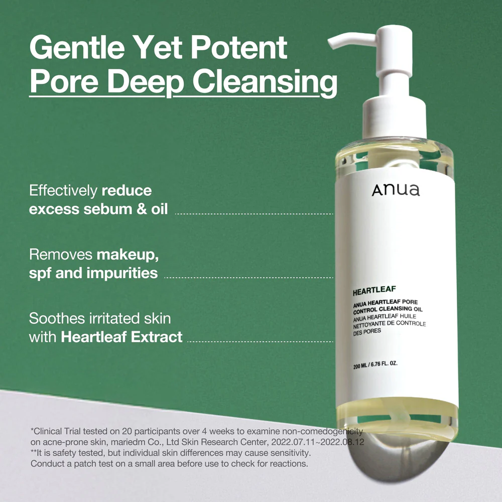 ANUA Double Cleansing Duo Set  - طقم التنظيف المزدوج بخلاصة Heartleaf – لبشرة صافية ونقية كالكريستال 🌿