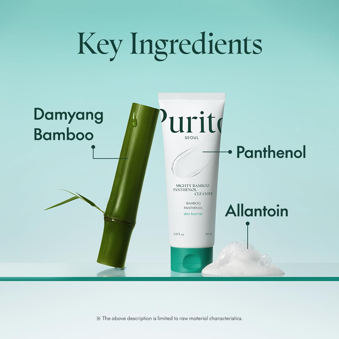 Purito Seoul - Mighty Bamboo Panthenol Cleanser - منظف بامبو بانثينول من بوريتو – نعومة فائقة وتنظيف فعّال