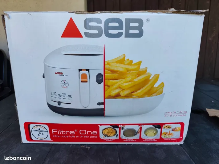 قلاية زيت SEB Filtra One – عملية وسهلة التنظيف بسعة 1.2 كغ 🍟