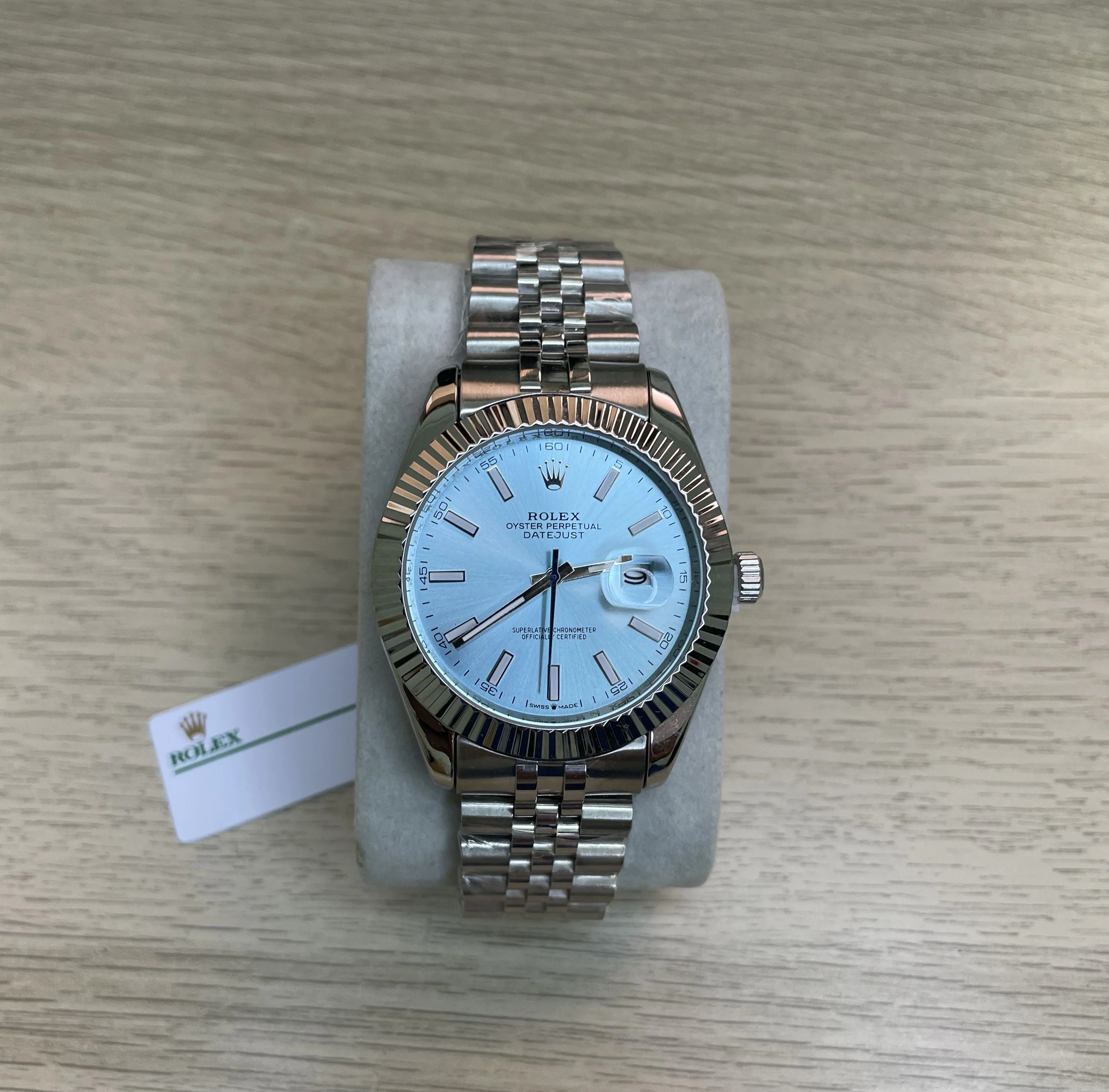 ROLEX DATEJUST TABLEU BLEU CIEL