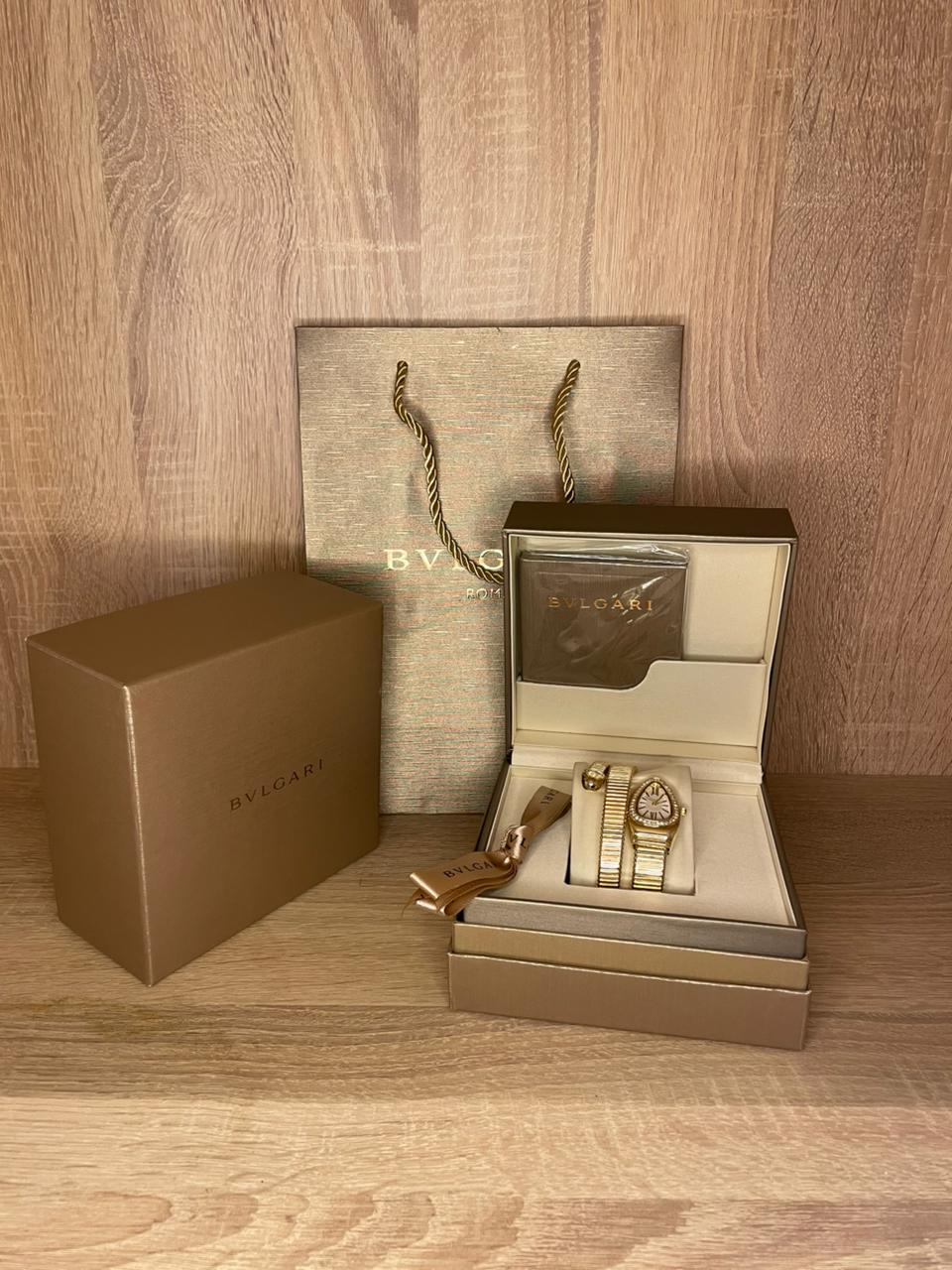 BVLGARI SERPENTI DIAMONDS DOUBLE BRACELET