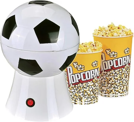 Machine à pop-corn à air chaud en forme de football Antronic 1100w avec interrupteur marche/arrêt
